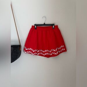 Rareraw Red Peppermint Skort, Size Medium